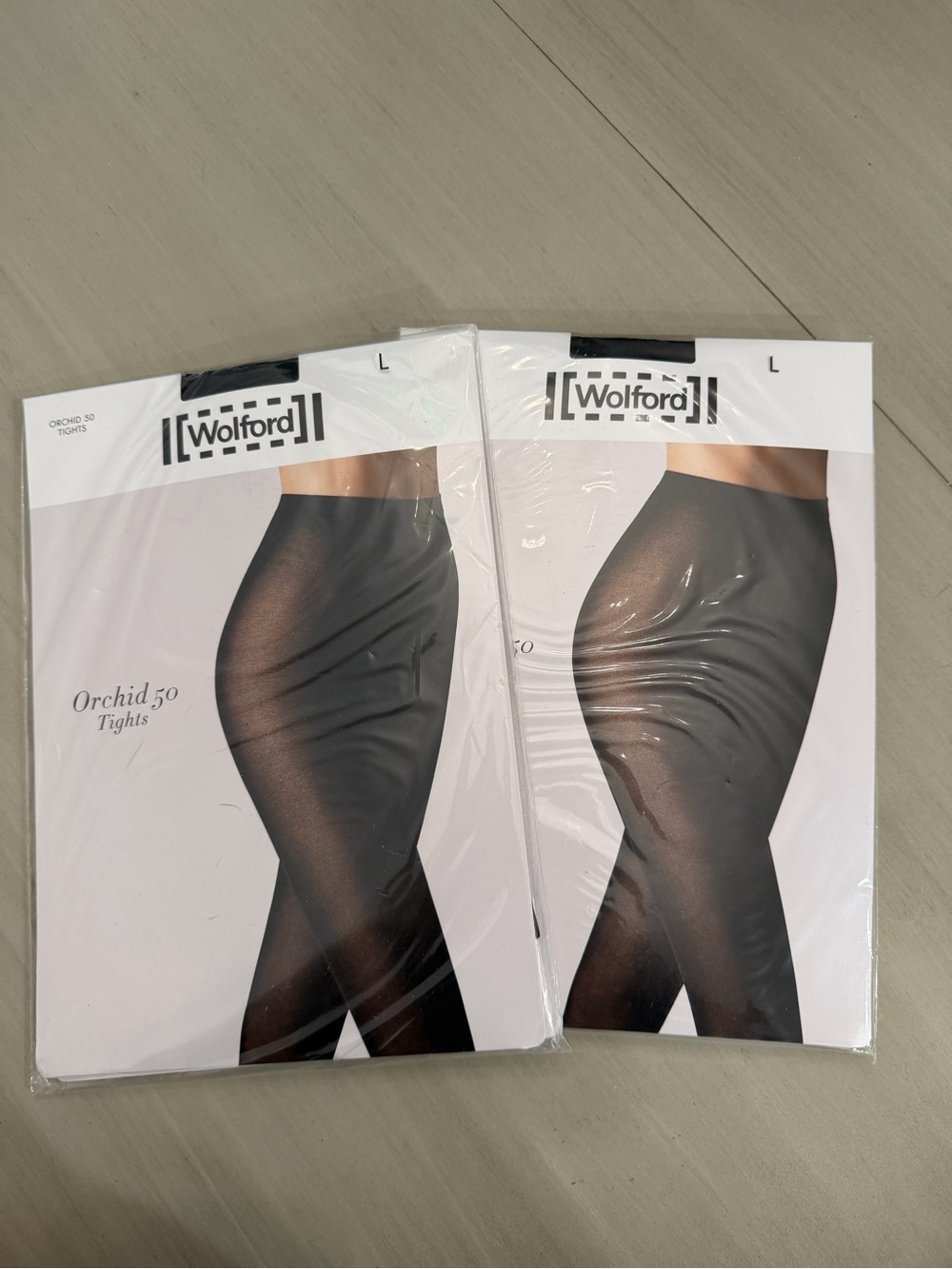 Wolford Tights Duo — Black Orchid 50 & Nude Neon 40 - Picture 2 of 3